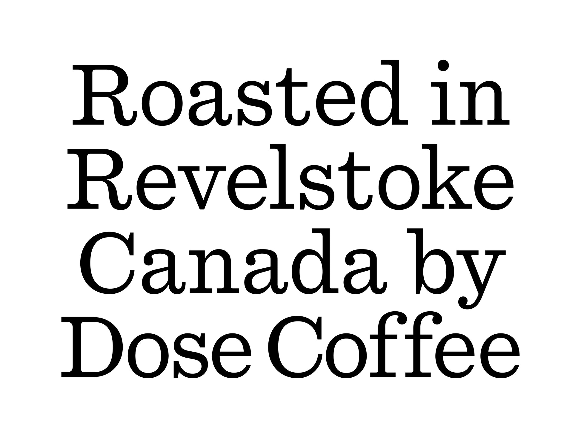 Revy's Dark Roast – Dose Coffee